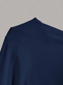 SHEIN EZwear Summer Solid Ruched Waist Tank Dress,Summer Dresses For Women - Navy Blue - View 3