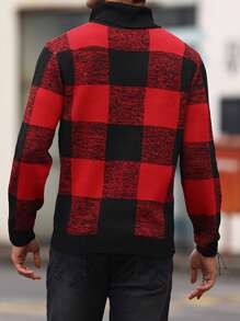 Manfinity Homme 男士高領毛衣 - 彩色 - 查看 2