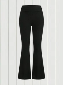 SHEIN EZwear 2入組素色喇叭褲 - 彩色 - 查看 6