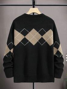 Manfinity 男士毛衣 - 黑色 - 查看 2