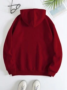 SHEIN EZwear 女士運動上衣 - 酒紅色 - 查看 2