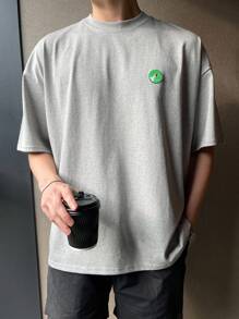 DAZY Men Cartoon Graphic Drop Shoulder Tee