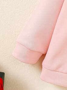 Baby Girl Bear Print Sweatshirt - Pink - View 3