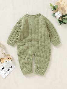 Infant Sweater Jumpsuit - Green - View 2