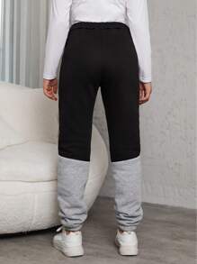 RueChic Teenage Girls' Color Block Tracksuit Pants - Multicolor - View 2