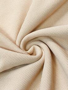 Manfinity 男士格子圖案POLO衫 - 米色 - 查看 8