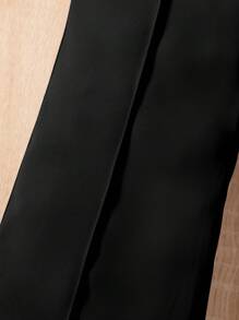 SHEIN Elladie kids Young Girl Button Detail Seam Detail Straight Leg Pants