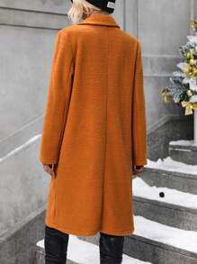 SHEIN Clasi 女士常規外套 - 棕色 - 查看 2