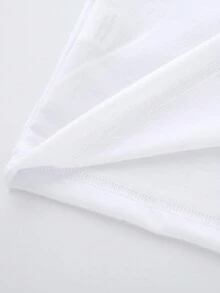 Nam 1 Miếng Giáng sinh & Đồ họa Khẩu hiệu Áo thun - trắng - Xem 4