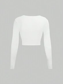 SHEIN Unity Top crop girante delantero