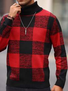 Manfinity Homme 男士高領毛衣 - 彩色 - 查看 3