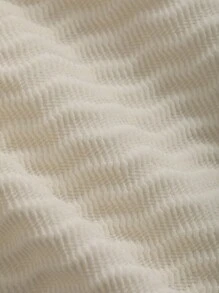 FRIFUL Áo thun nữ tay dài viền bất đối xứng - Màu be - Xem 8