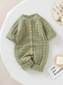 Infant Sweater Jumpsuit - Green - View 1