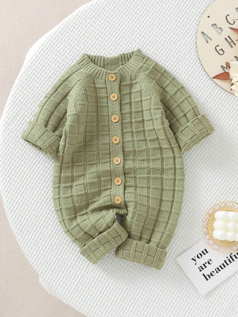 Infant Sweater Jumpsuit - Green - View 1