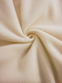 SHEIN EZwear 大碼女士愛心印花圓領運動衫 - 杏色 - 查看 5