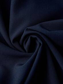 SHEIN CURVE+ 大碼高腰直筒褲 - 藏蓝色 - 查看 5