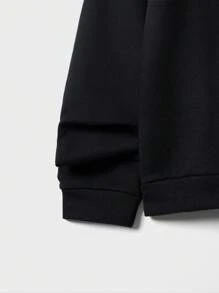 RueChic Men Astronaut Print Hoodie & Sweatpants - Black - View 6