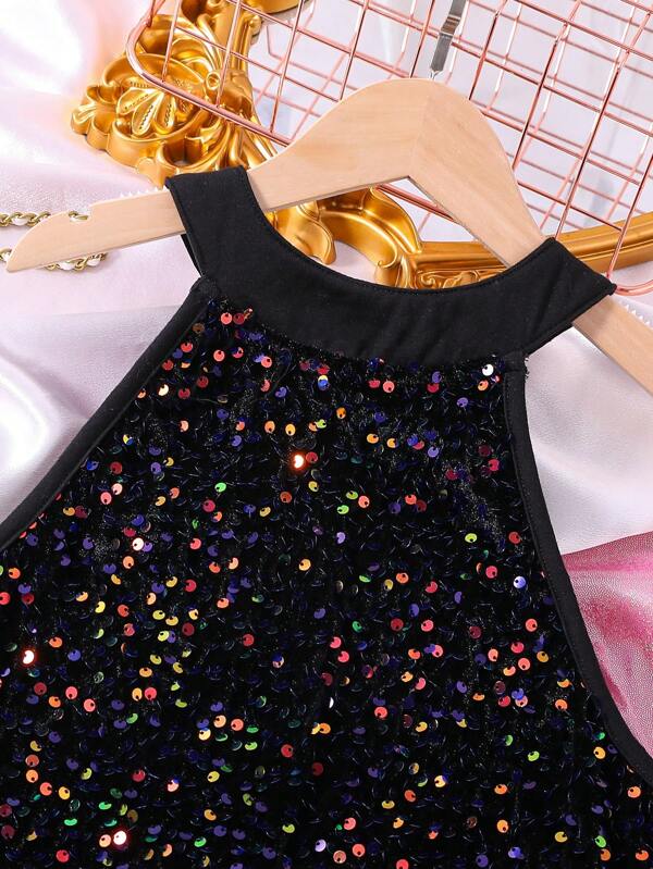 Teen Girls' Glittery Halterneck Maxi Dress for Sale New Zealand New