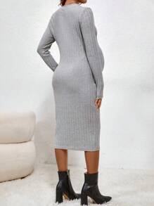 SHEIN 孕婦連身裙 - 灰色 - 查看 2