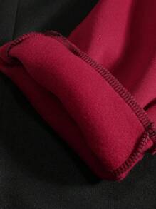 Manfinity LEGND 男士卡通字母图案双色抽绳腰运动裤，街头潮流运动裤，男士图案运动裤，狂欢必备 - 彩色 - 查看 5