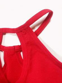 SHEIN Yoga Sxy 3pcs Cut Out Front Sports Bra - Multicolor - View 5