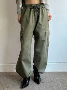 DAZY 翻蓋口袋貨物長褲