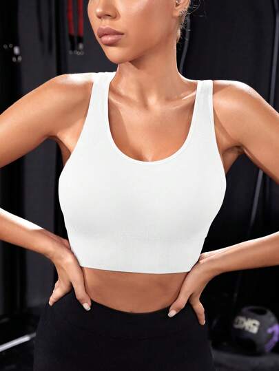 Powerista Crisscross Backless Crop Sports Tank Top view 3