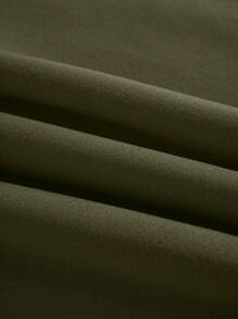 Plus Size Christmas Snowflake Fleece Sweatshirt - Army Green - View 5