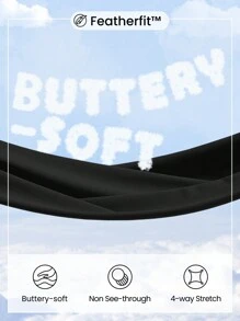 GLOWMODE FeatherFit™ Waist Slimming Curved Long Sleeve Top Low Impact Yoga Daily  Gym