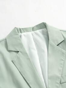 Manfinity AFTRDRK Men's Turn-down Collar Suit Set - Green - View 4