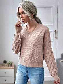 SHEIN LUNE 毛衣 - 粉色 - 查看 3