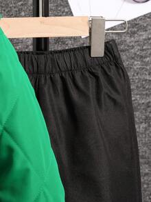 幼兒男童用2入組保暖軟舒適背包,冬季服裝 - 綠色 - 查看 5