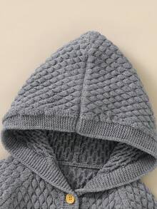 嬰童毛衣爬爬服 - 灰色 - 查看 3