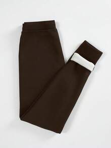SHEIN Unity 打底褲 - 棕色 - 查看 5
