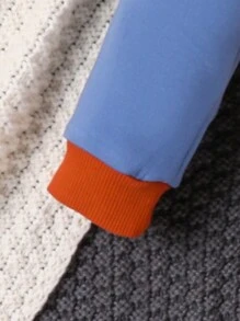 男寶寶字母圖形彩塊運動衫和運動褲 - 彩色 - 查看 4