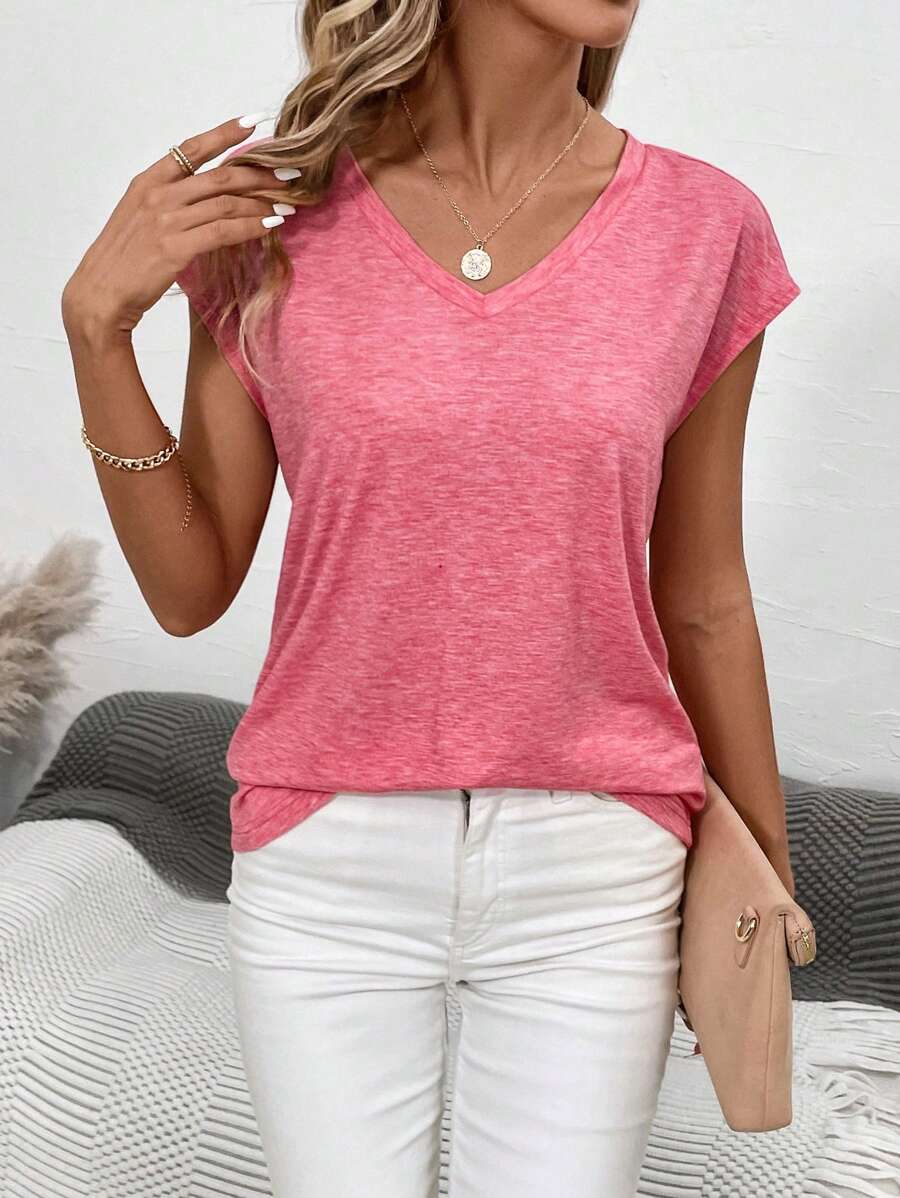 Maglietta Donna Con Scollo A V Vero Moda Filli - T-shirt E Canottiere