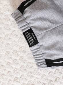 Boys Letter Patched Detail Contrast Tape Sweatpants - Multicolor - View 5