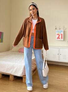 SHEIN EZwear Double-sided Women's Regular Jacket