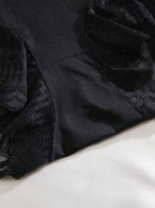 2 Packungen Shapewear Shorts mit Kontrastspitze