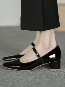 Của phụ nữ Giày cao gót Giày nữ Baotou - màu đen - Xem 6
