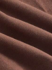 SHEIN MOD 大碼單肩短款上衣 - 摩卡棕 - 查看 4