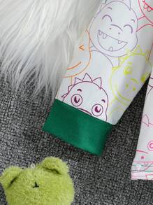 Boys' (little) Cartoon Patterned Loungewear - Multicolor - View 4