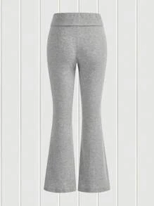 SHEIN EZwear 2入組素色喇叭褲 - 彩色 - 查看 5