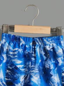 幼兒男孩山與熊印花連帽衫與褲子套裝 - 彩色 - 查看 11