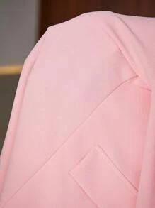 Allurite 毛茸茸袖口西裝外套和褲子