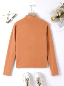 INAWLY 女士們領T恤帶字母圖案