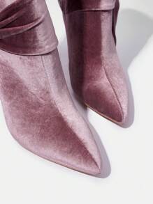 SheIn Belle 女式時尚靴子 - 珊瑚粉 - 查看 7