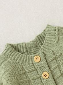 Infant Sweater Jumpsuit - Green - View 4