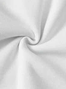 INAWLY 標語圖案落肩袖運動衫 - 白色 - 查看 3