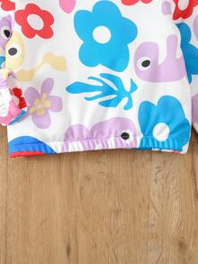 SHEIN 女童碎花印花卫衣 - 彩色 - 查看 5